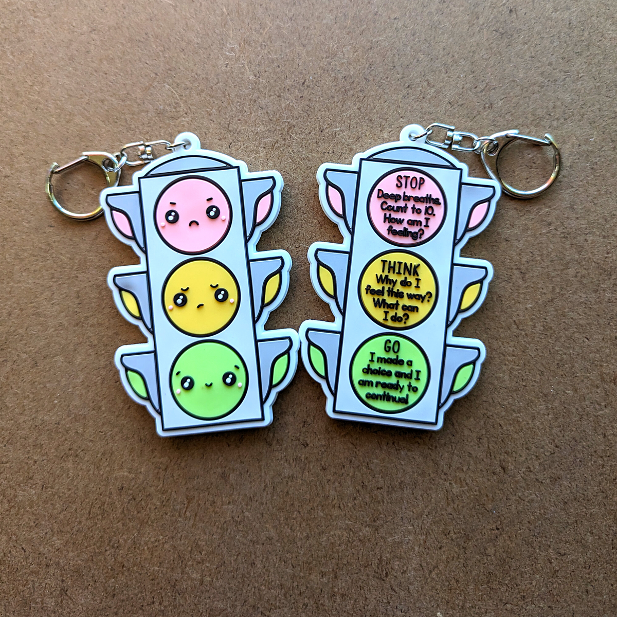 Traffic Light Emotional Regulation Key Chain – For Your Mind Boxes