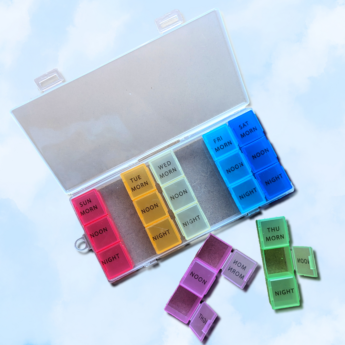 Weekly Medication Container – For Your Mind Boxes