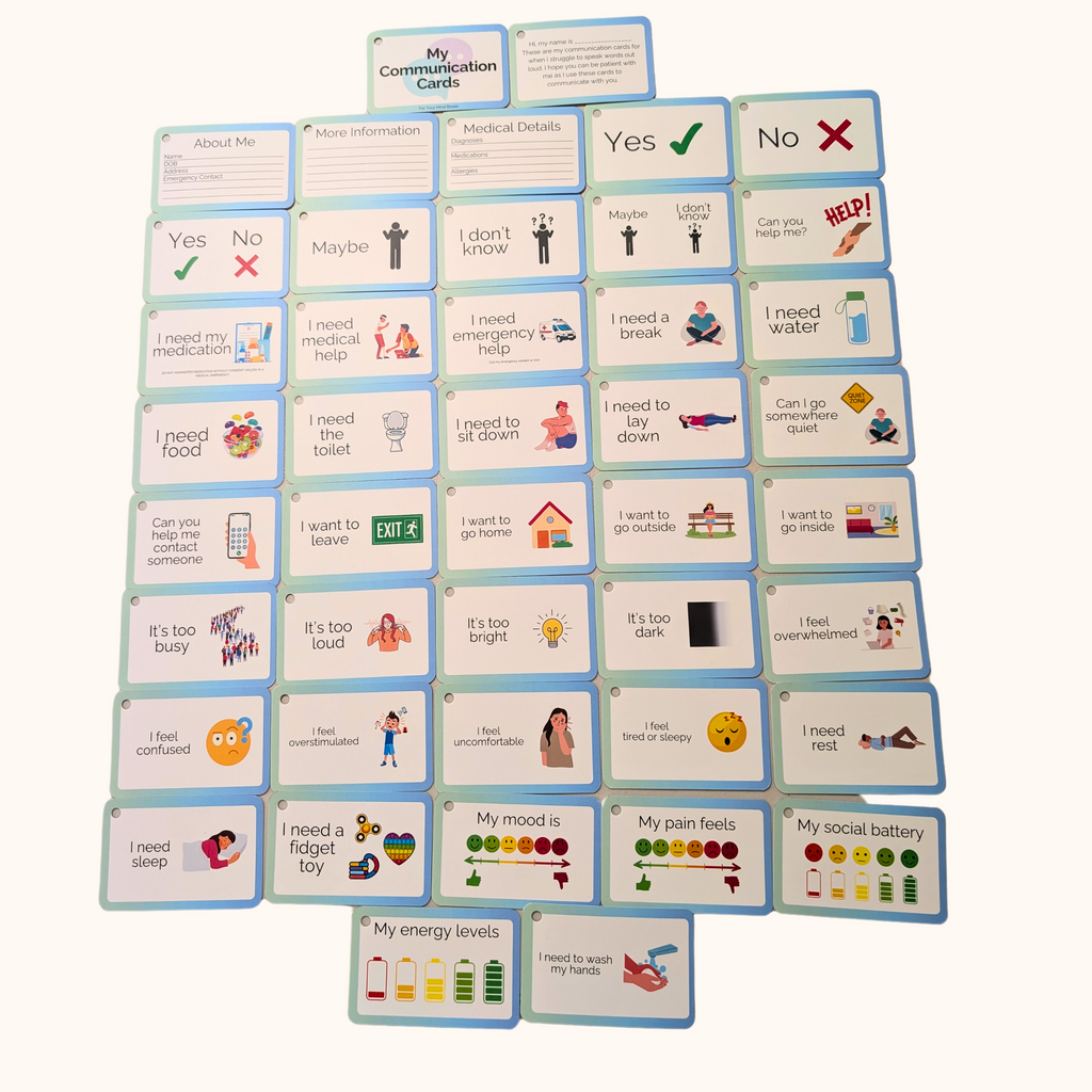 Up Communication Card Communication Cards - Sets – For Your Mind Boxes