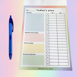 Daily Planner Notepad - Task Dump and Time Blocking