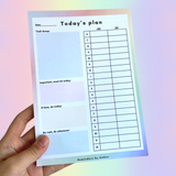 Daily Planner Notepad - Task Dump and Time Blocking