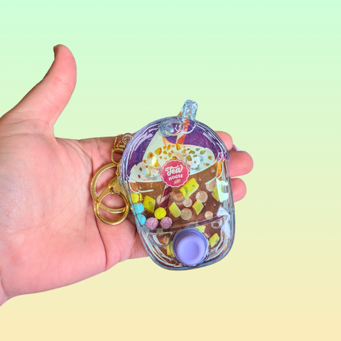 Water Skill Bubble Tea Key Chain