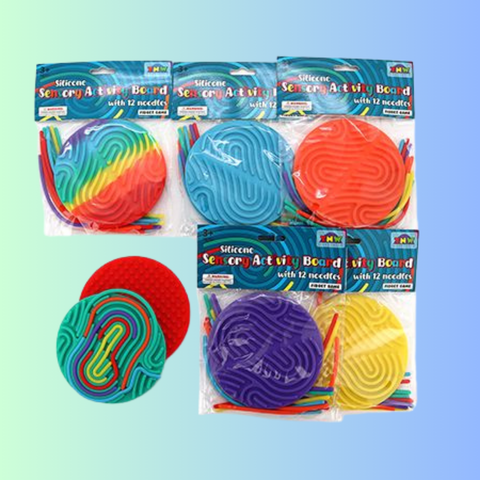Silicone Sensory Activity Board with Noodles