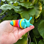 Wriggle Slug Key Chain (colour chosen at random)