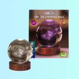 Solar System 3D Crystal Ball Lamp