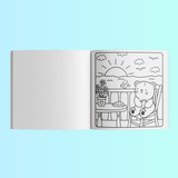Sunny Vibes - Cute and Bold Colouring Books