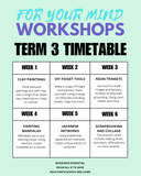 Tuesday Afternoon - Adults Workshop Term 3