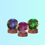 Solar System 3D Crystal Ball Lamp