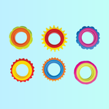 Silicone Spinning Fidget Rings