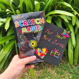 Rainbow Scratch Art