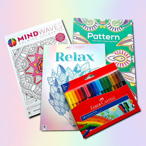 A4 Colouring Books With Textas
