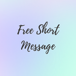 Free Short Message on a Plain Sticker